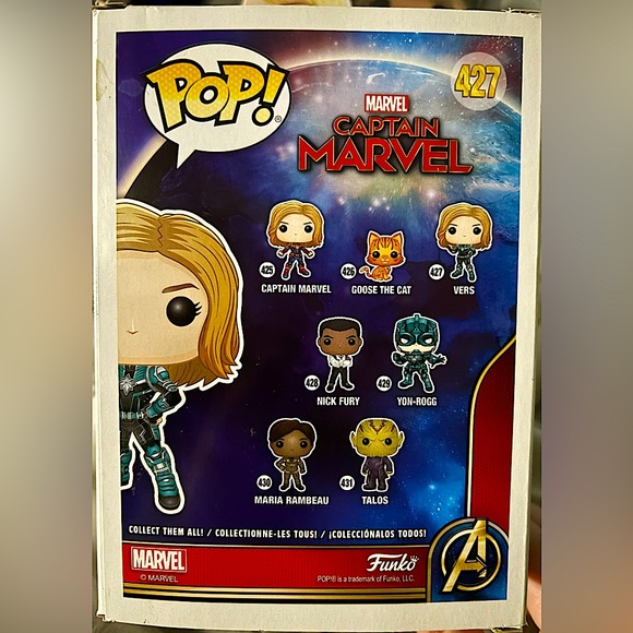 POP! Vers Captain Marvel - Picture 6 of 10
